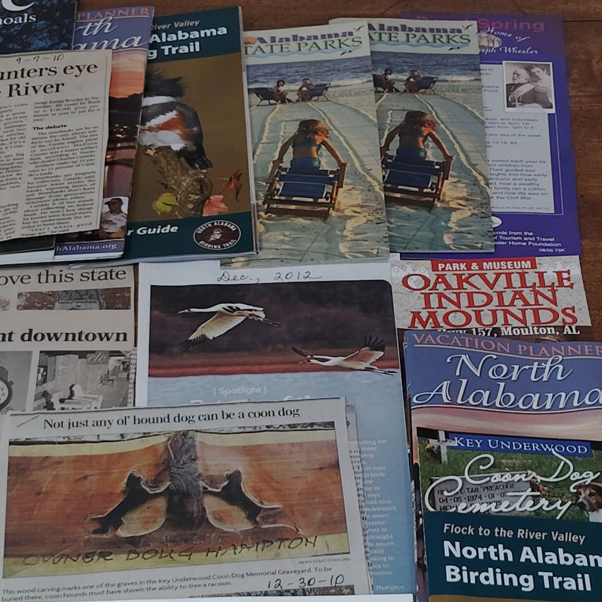 Wheeler Park Alabama Travel & Wildlife Ephemera - Shoals, Birding, Joe Wheeler