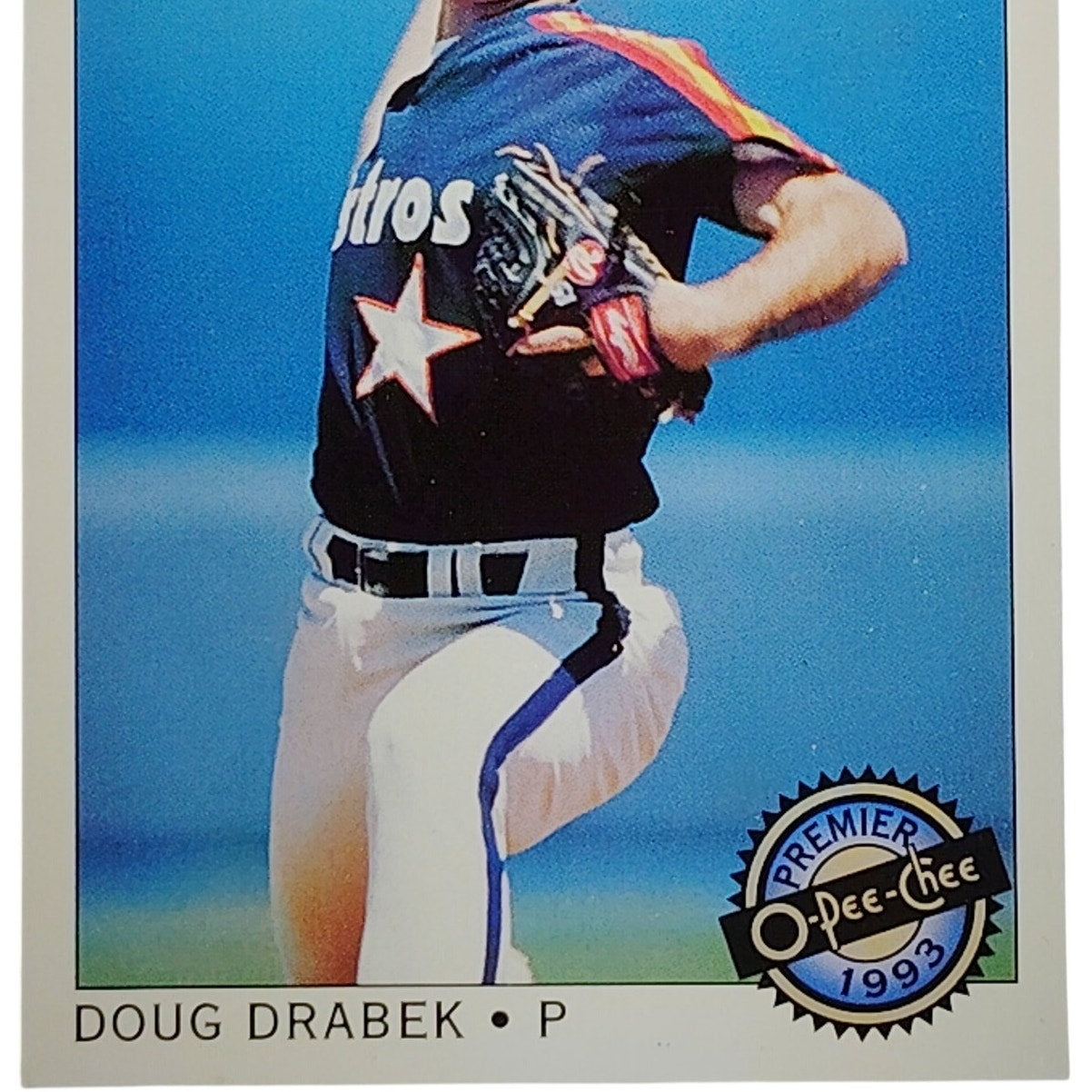 1993 O‑Pee‑Chee Premier Doug Drabek,  Pitcher VG/EX, Card #73, Houston Astros