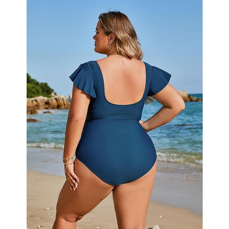 Blooming Jelly Tummy Control 1-Piece Full Coverage V-Neck XL (12)