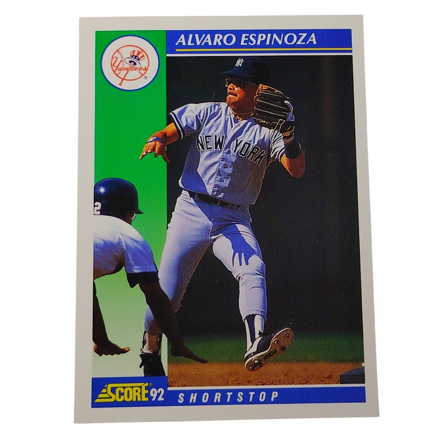 1992 Score Alvaro Espinoza #41 New York Yankees Shortstop MLB Baseball NM