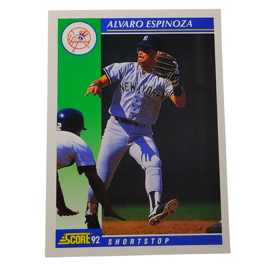 1992 Score Alvaro Espinoza #41 New York Yankees Shortstop MLB Baseball NM
