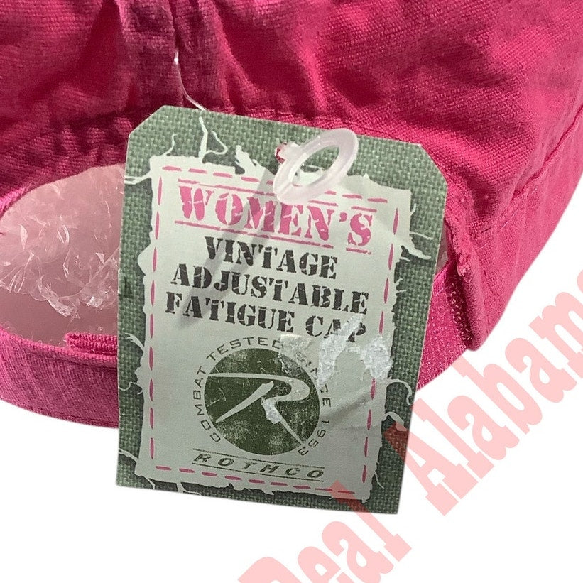 Rothco Women's Pink Retro Vintage Styled Military Fatigue Ripstop Fabric Cap