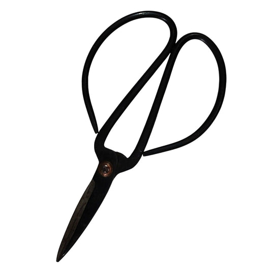 Vintage Loop-Handled Bonsai / Florist Shears – 6" Forged Steel, Ruko Script Stamp