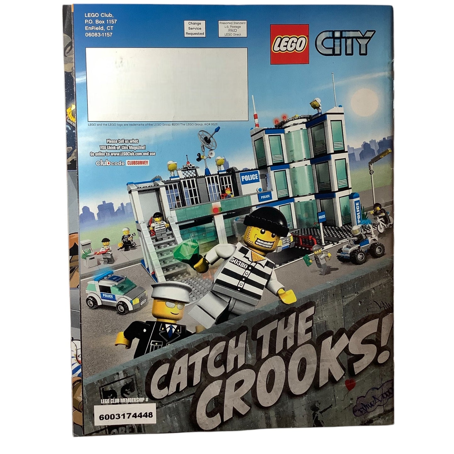 5 x Back Issues Lego Club Magazines, 5  issues from 2011-2013 Pictured