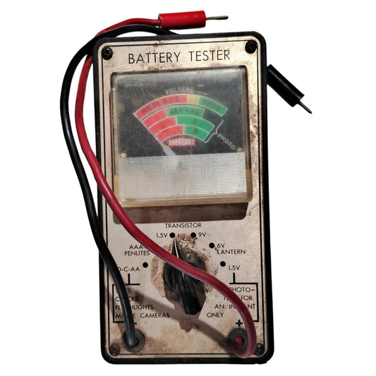 Vintage 1940's Era Battery Tester R-1798B By Union Carbide Corporation, Battery Products Division