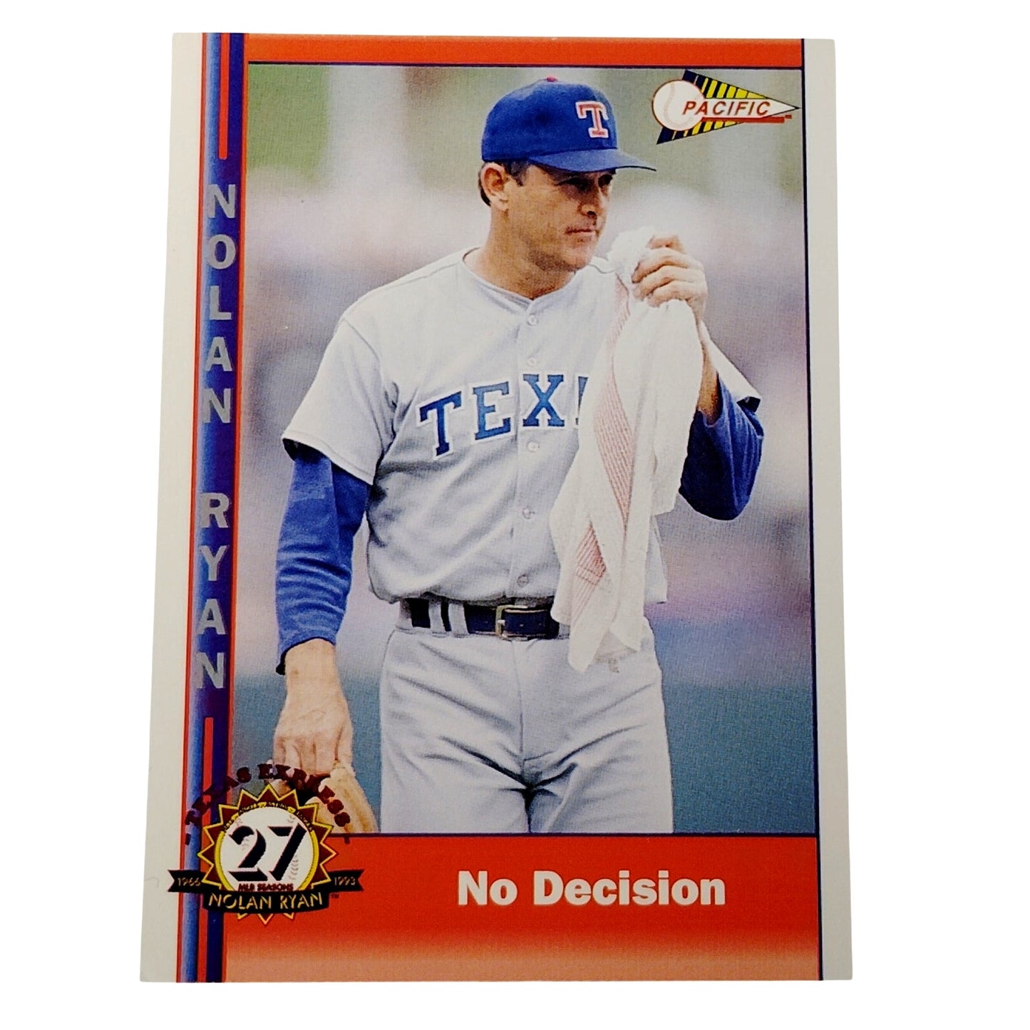 1993 Pacific Texas Express Nolan Ryan #226 Texas Rangers Pitcher Baseball Card NM