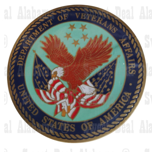 Dept Veteran Affairs U.S. Novelty Emblem, 2" Display Plaque Sticker Emblem