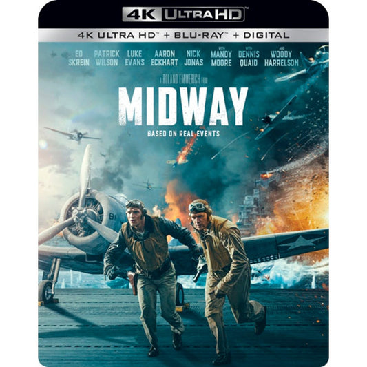 Midway - 4K Ultra HD + Blu-ray + Digital 2019 WWII Action Drama - No Shrink Wrap