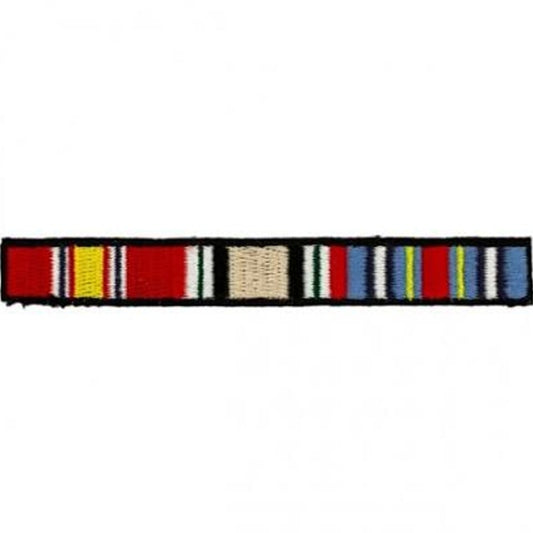 Iraq Campaign Service Ribbon Novelty Patch – Iron‑On, 4‑1/4" × 1/2"