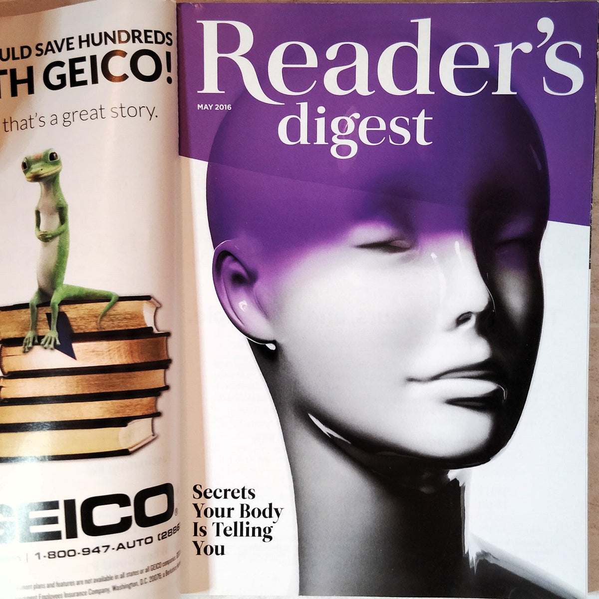 Reader's Digest May 2016 Secrets Your Body Is Telling You Back Issue Magazine