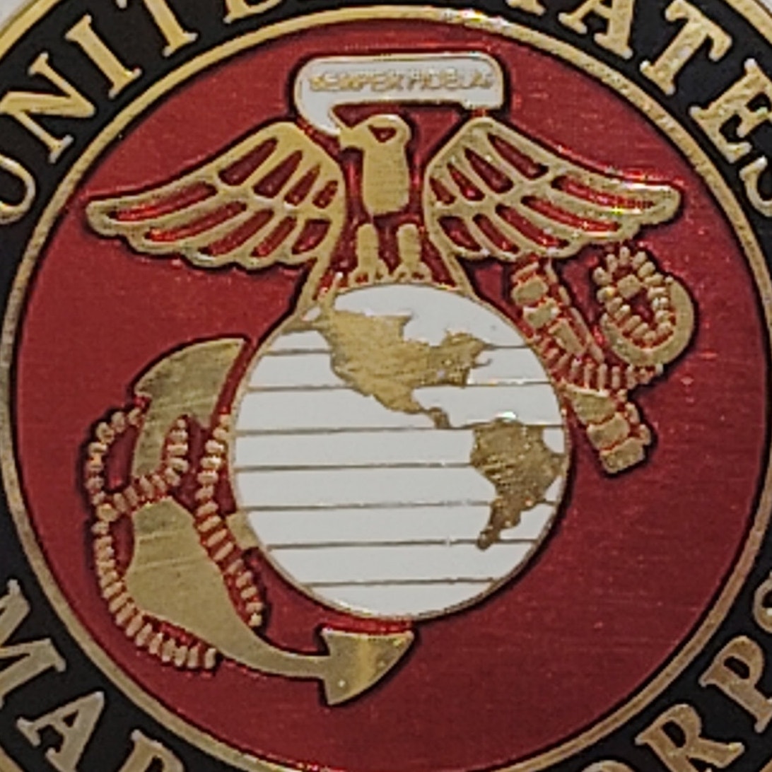 U.S. Marine Corps EGA Seal Novelty Hat/Lapel/Brooch Pin, Enamel Metal