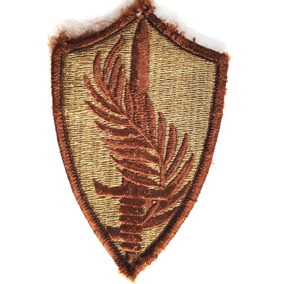 Vtg US Army CENTCOM Patch Desert Subdued 3‑1/2" × 2‑1/8" Hook Back, Embroidered