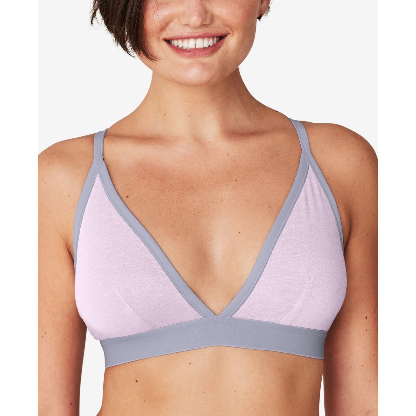 Maidenform Naturally Soft Triangle Bralette – Urban Lilac – Size M – Wireless