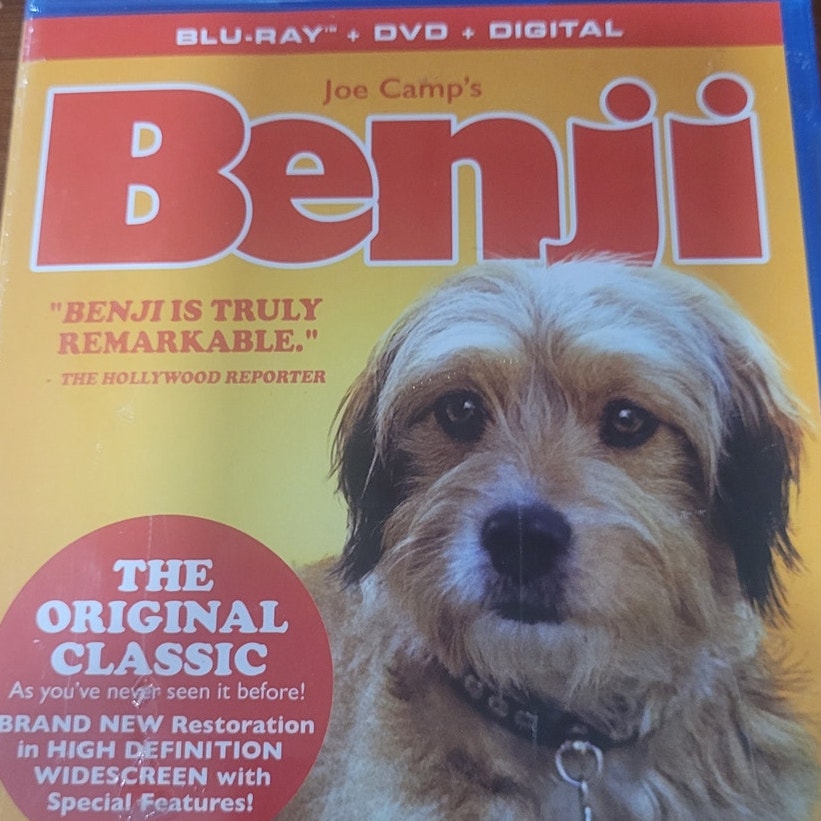 Benji Blu-ray DVD Digital Copy Joe Camp Classic Family Dog 1974 Restored Edition