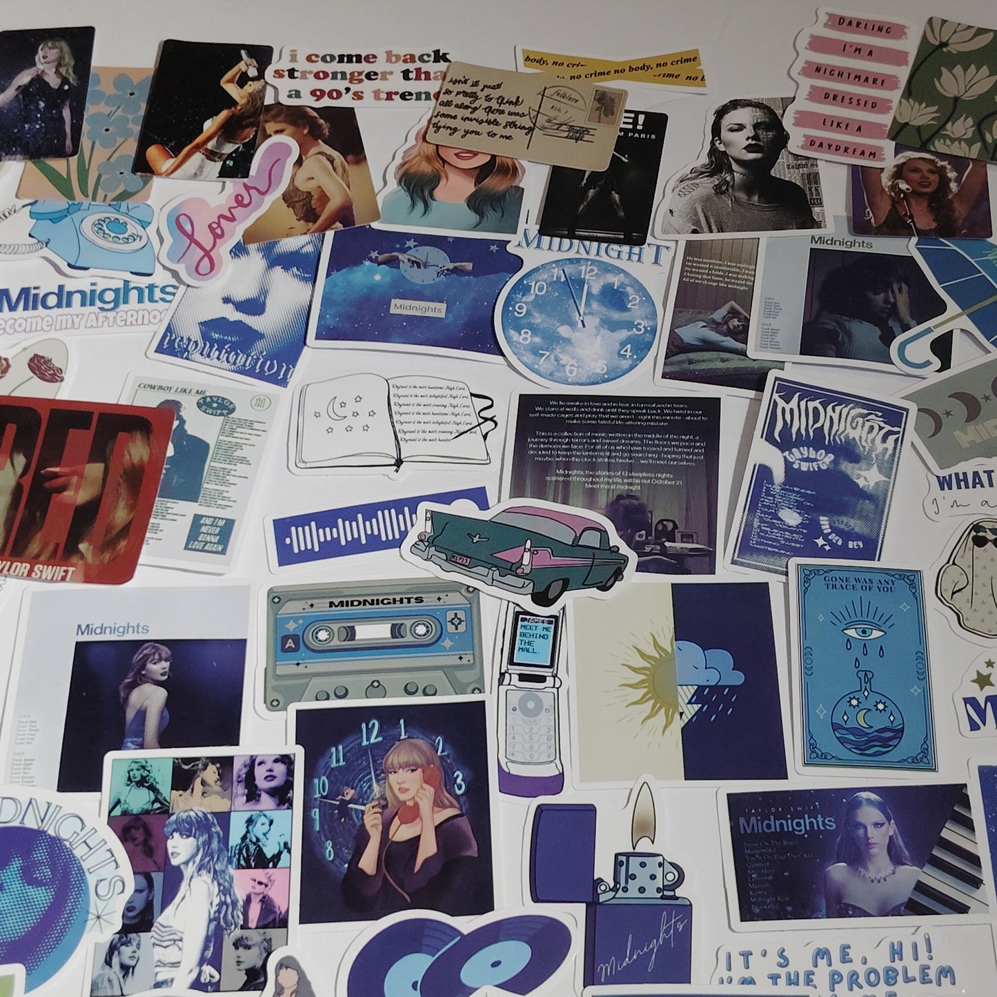 Lot/100 Assorted Style Taylor Swift Stickers Perfect for Scrapbooking & Crafts