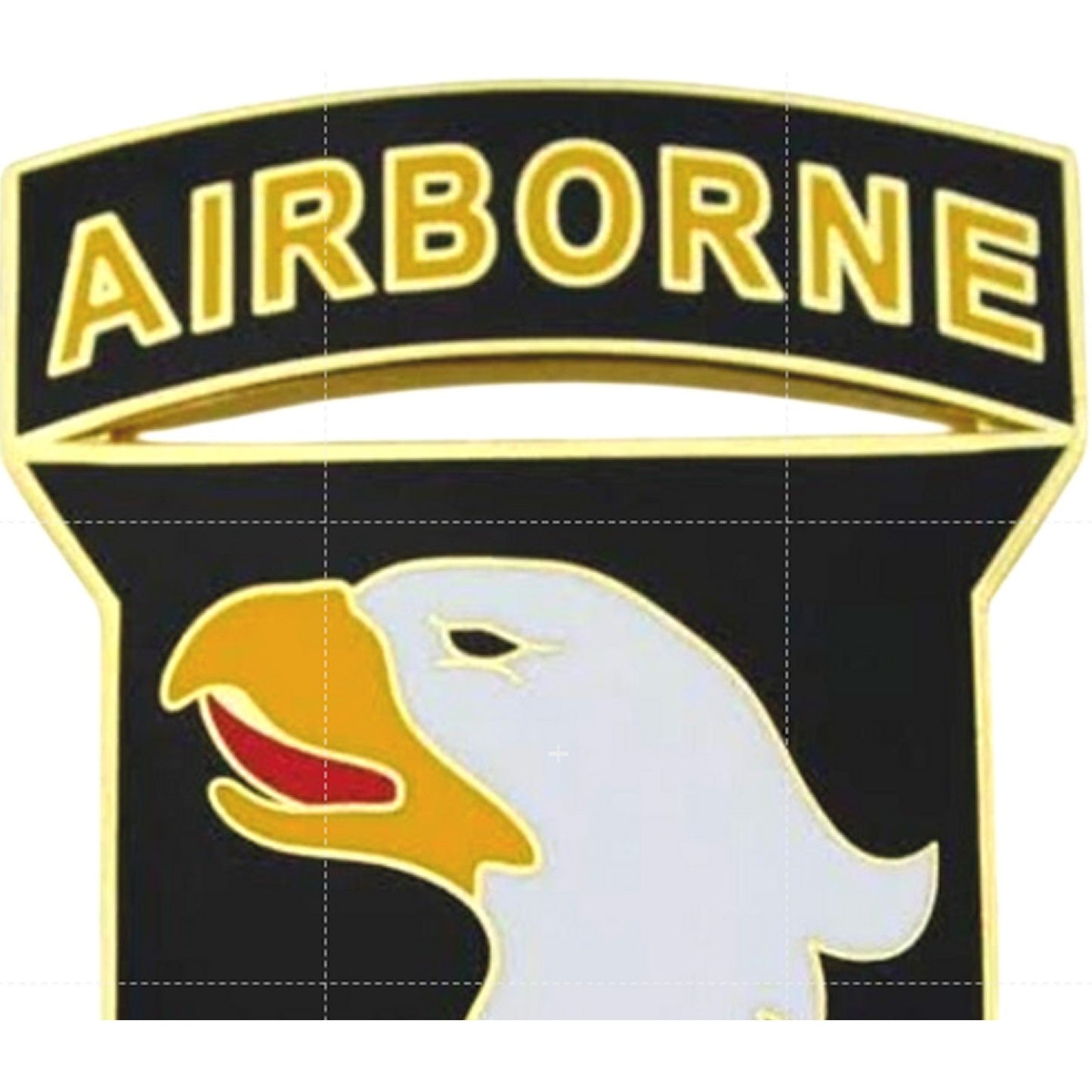 101st Airborne Screaming Eagle Novelty Biker Jacket Hat Lapel Pin 1" × 3/4"