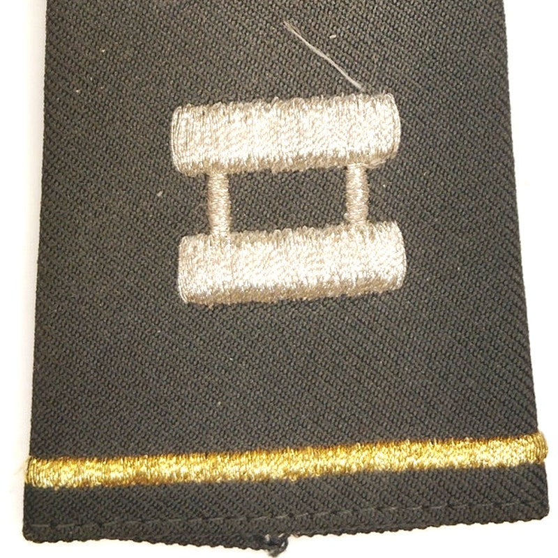 Vintage US Army Captain O‑3 Shoulder Mark Epaulets Male 4‑1/4" × 2‑1/4" Pair