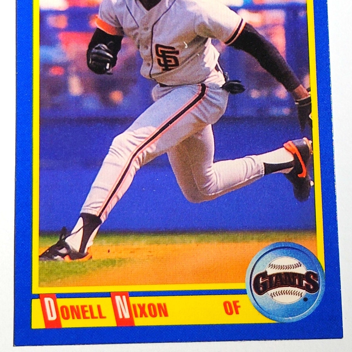 1990 Score Donell Nixon #538 San Francisco Giants Outfielder MLB Baseball EX