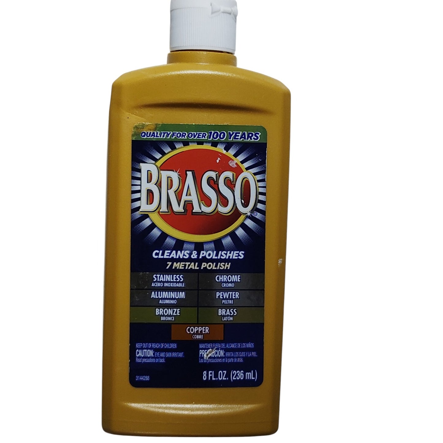 2 Bottles Brasso-2660089334 Multi-Purpose Metal Polish 8 oz Each