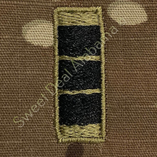 U.S. Army Chief Warrant Officer 3, OCP Rank Sew-On Insignia, Multi-Camo, 2" x 2"