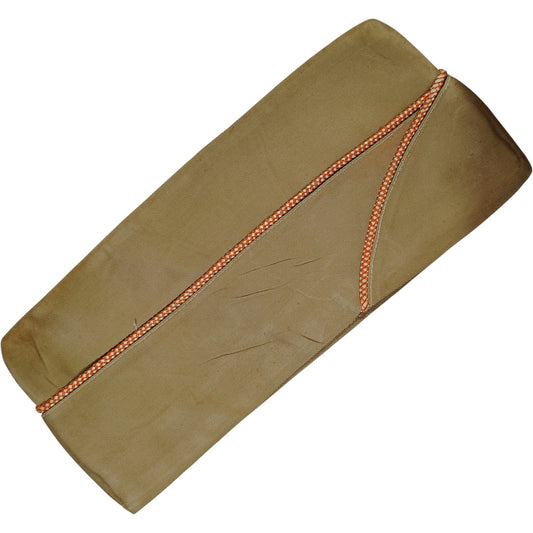 WWII U.S. Military Overseas Garrison Side Cap – Khaki, No Tags, 11-1/4" Length (Approx. Size 7-1/2)