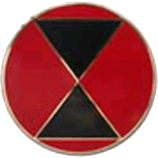 Seventh (7th) ARMY Infantry, U.S. Military Lapel / Hat Pin  7/8"D