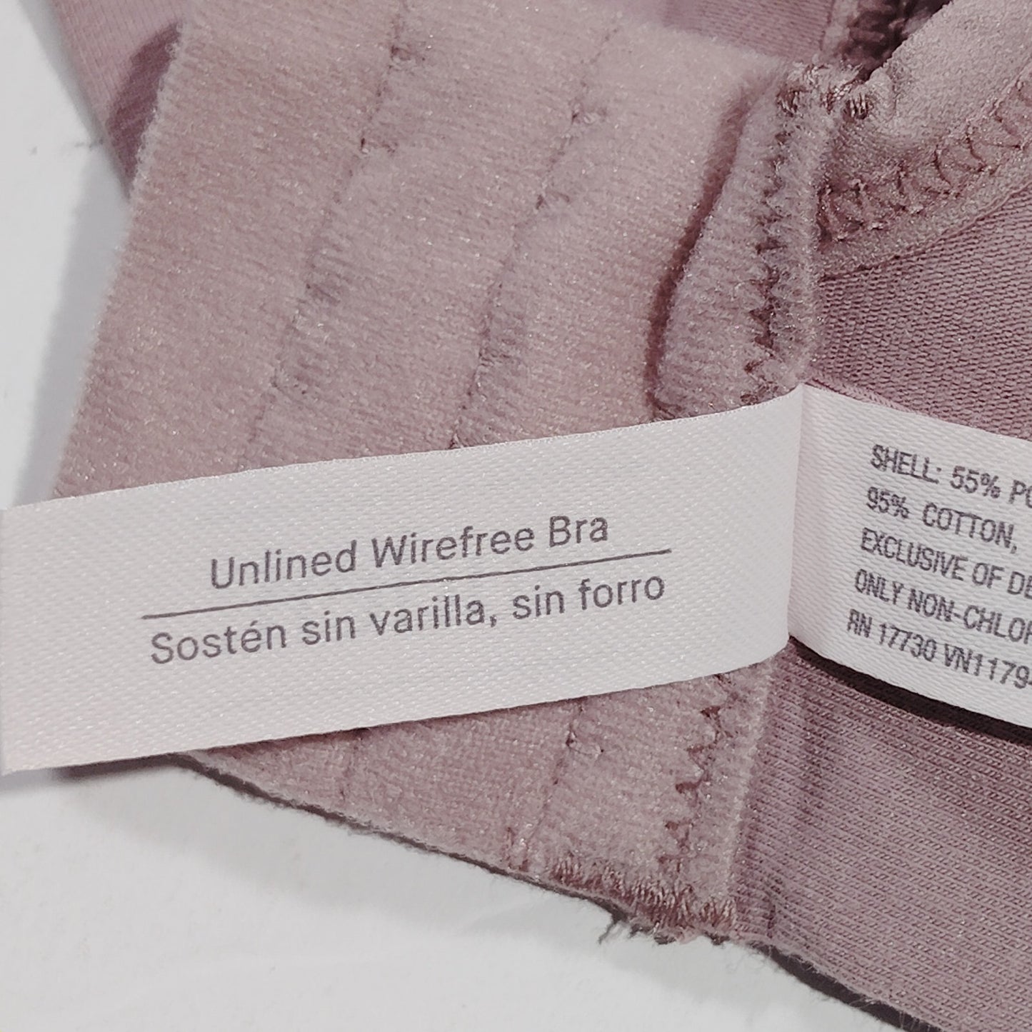 Auden Plus Size Wirefree Bra – Pink – 42DDD / 42F – Unlined – Women’s