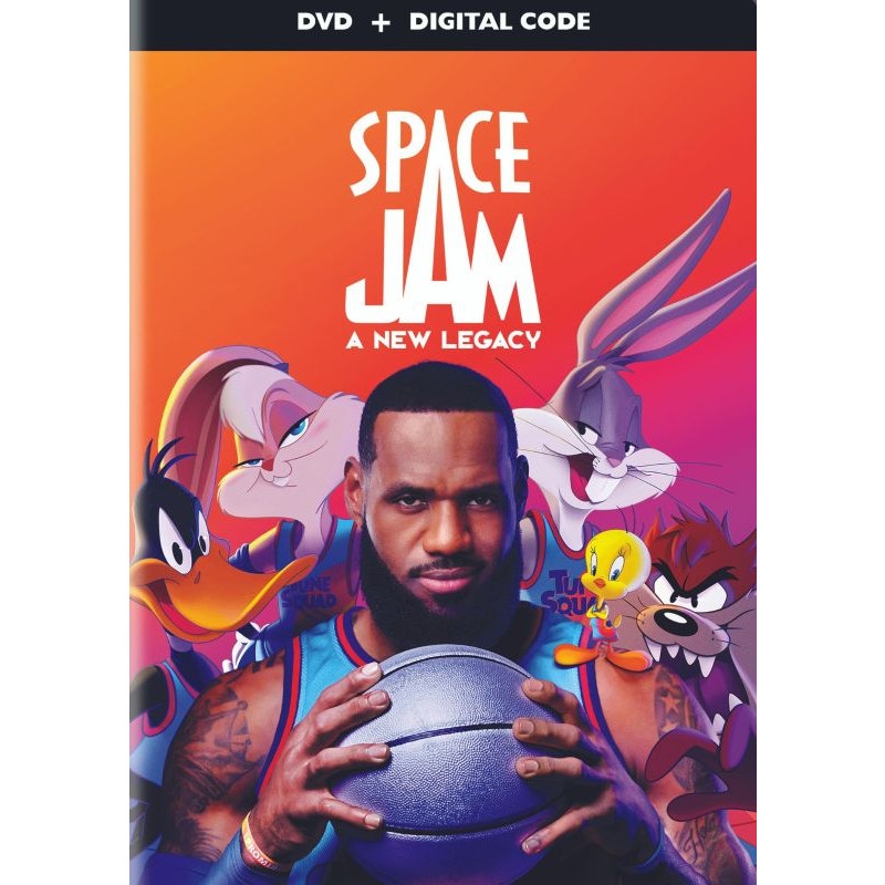 Space Jam A New Legacy DVD 2021 LeBron James Looney Tunes Family Basketball Fun