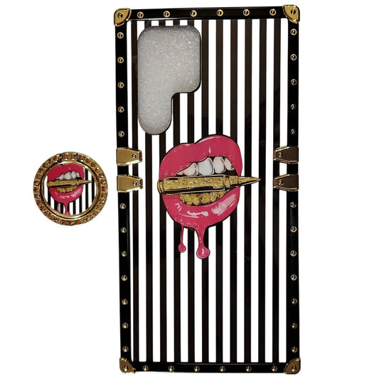 Lips Design For Samsung Galaxy S22 Ultra Case, Shockproof Cover w/ Stand – 6.8"
