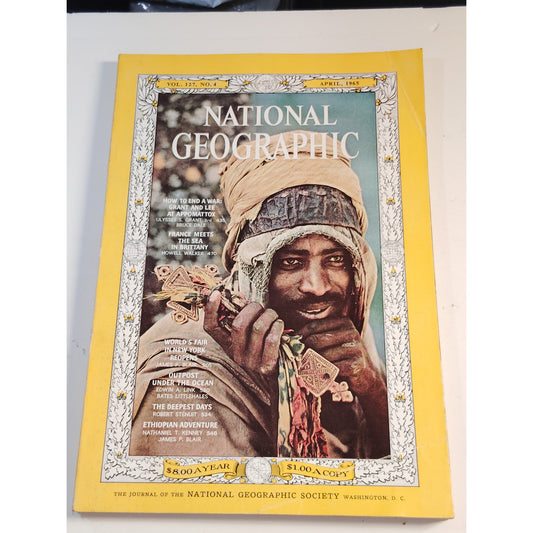National Geographic– April 1965  Brittany, Appomattox & Deep-Sea Exploration