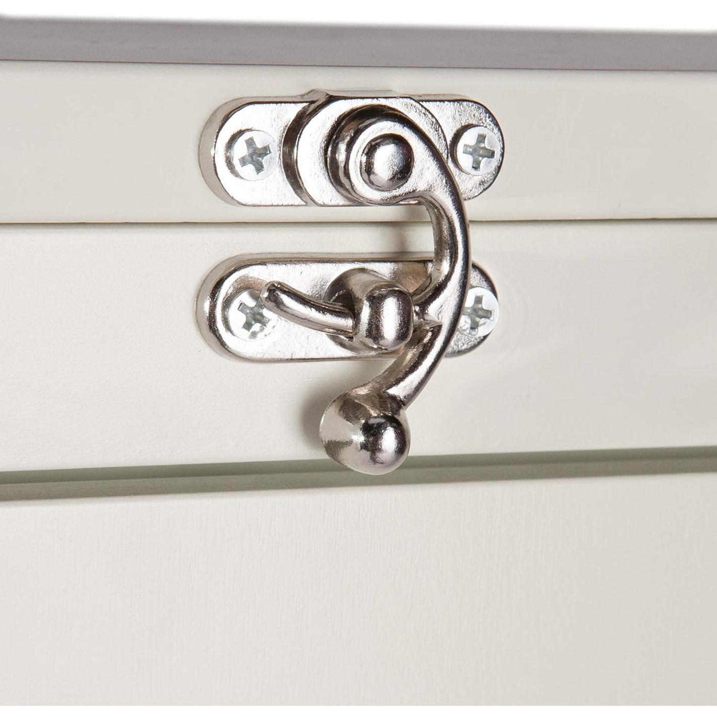 Floating Fold Down Desks with Built-In Storage, Antique White 36"D x 22"W x 58"H