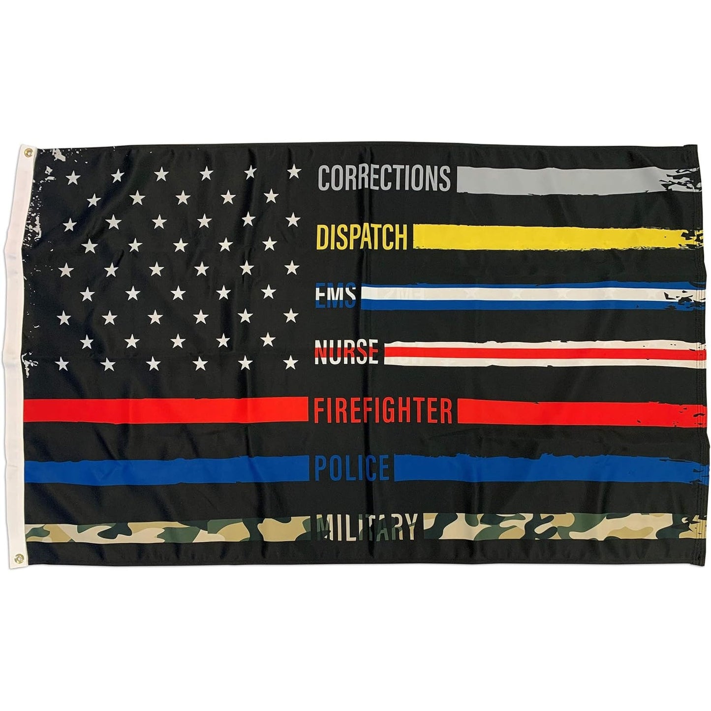 Thin Line First Responder Flag Police Fire EMS Nurse Dispatch Military 3x5 ft