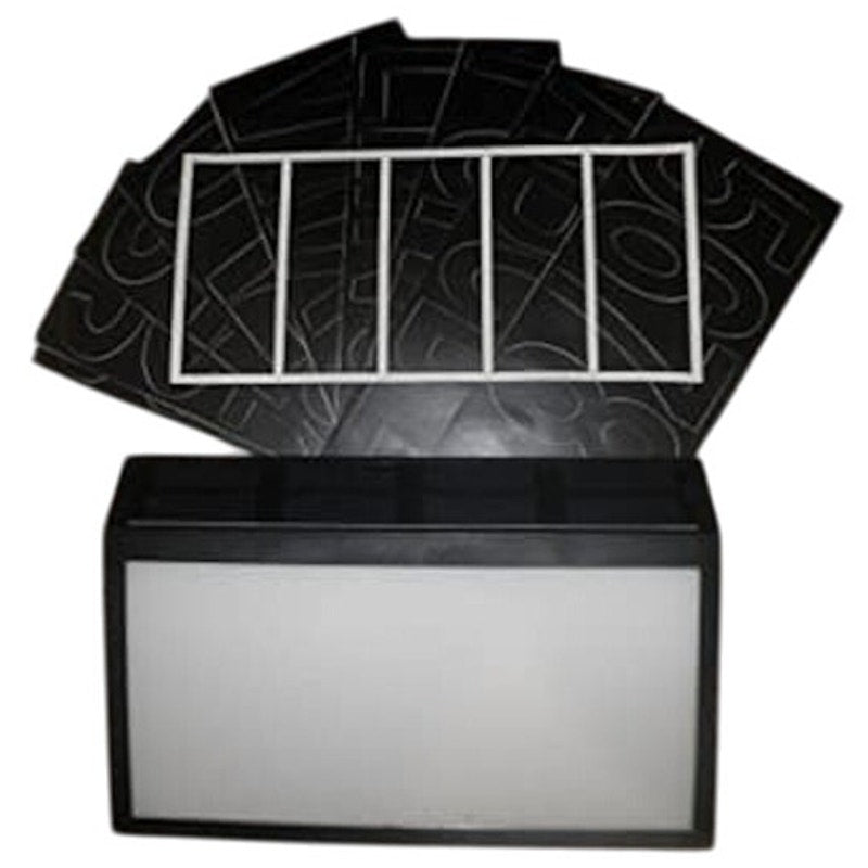 Solar Powered House Number Light Sign LED Illuminated Outdoor Plaque, Waterproof