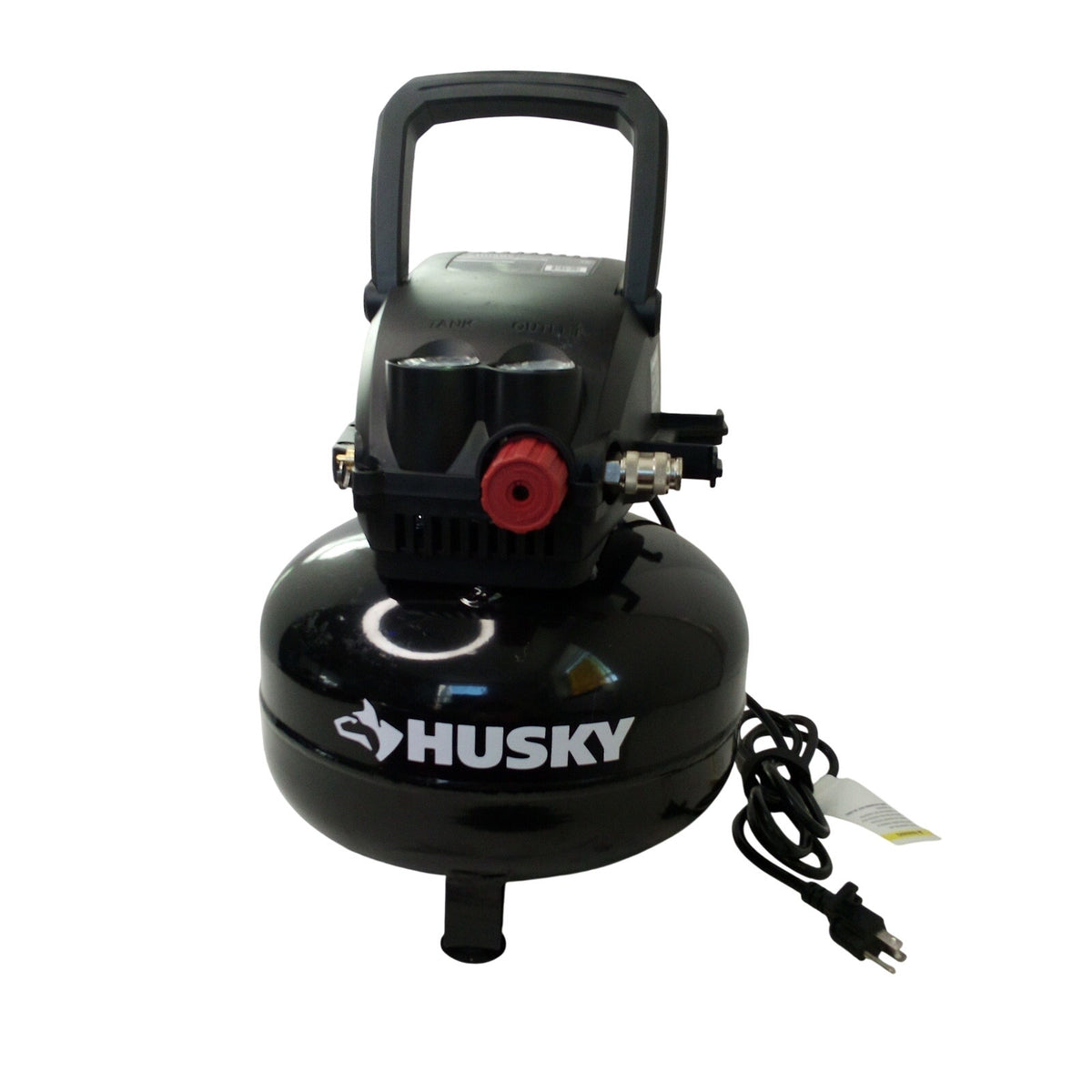Husky 3 Gallon Pancake Air Compressor 120 PSI Oil-Free Portable Electric