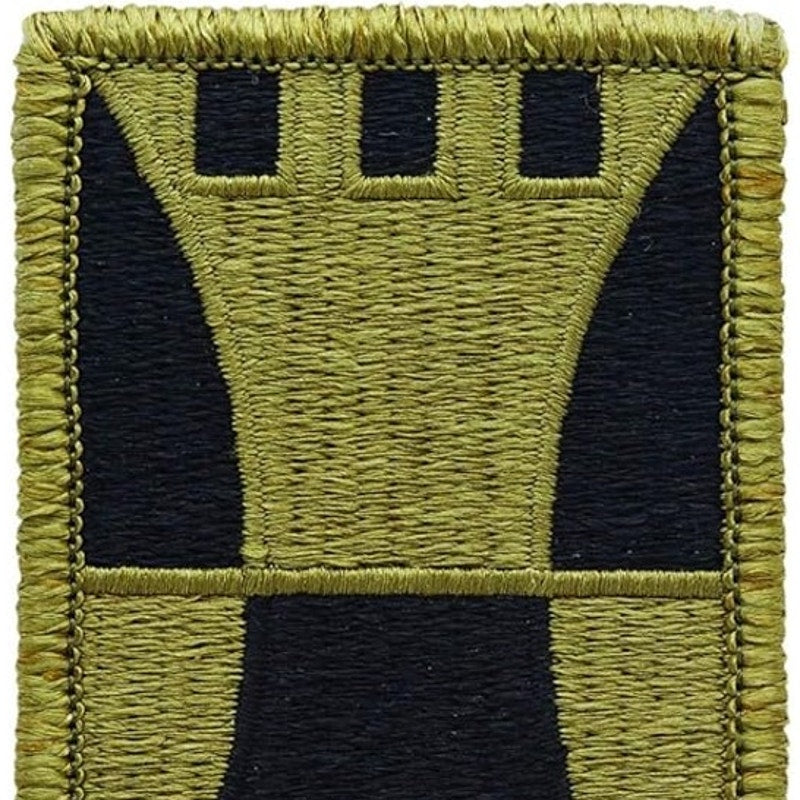 US Army 416th Engineer Command SSI Patch Subdued Bagby Green Hook Back 3" × 2"