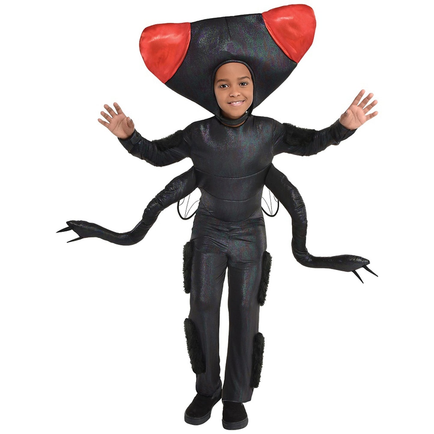 Big Fly Child Costume Medium (8-10) with Jumpsuit, Oversized Headpiece & Wings