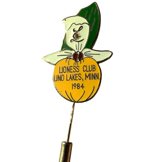 1984 Lions Club International, Lioness Club Broach Stick Pin, Lino Lakes, Minn.