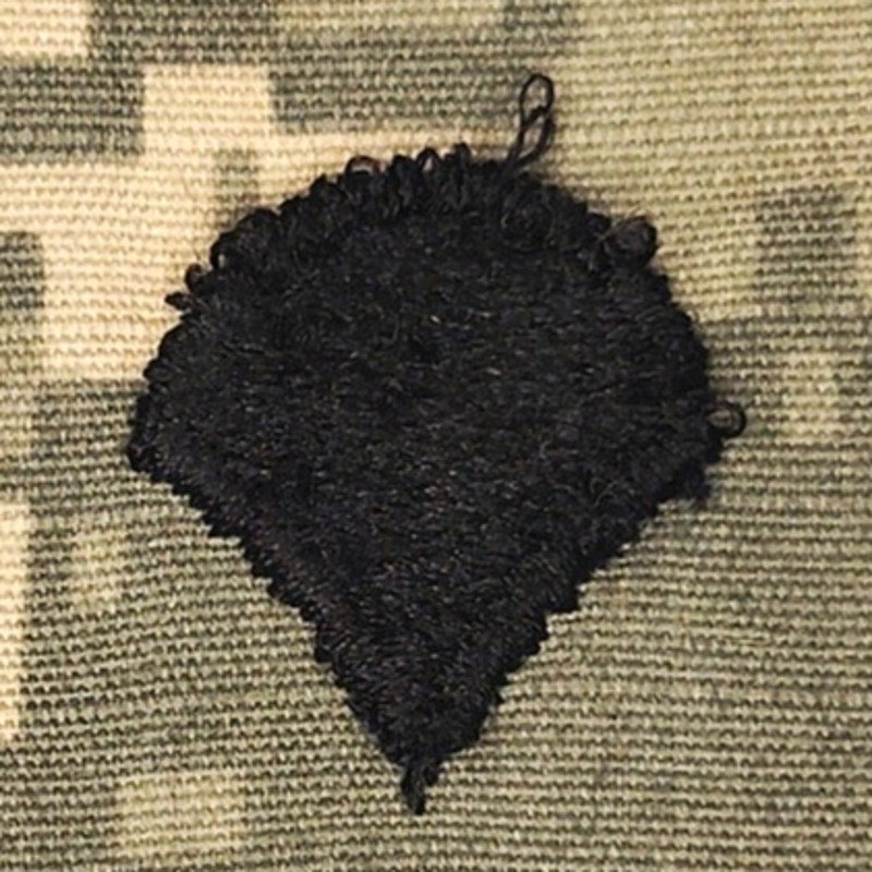 Vintage US Army Specialist SPC E‑4 Rank Loop Patch ACU Digital 4" × 2‑3/8" NOS