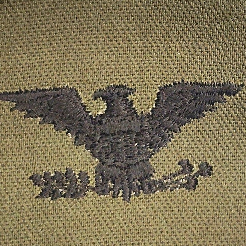 US Military Colonel Navy Captain O‑6 Left‑Facing Patch Subdued ODG 2" × 2‑1/4"