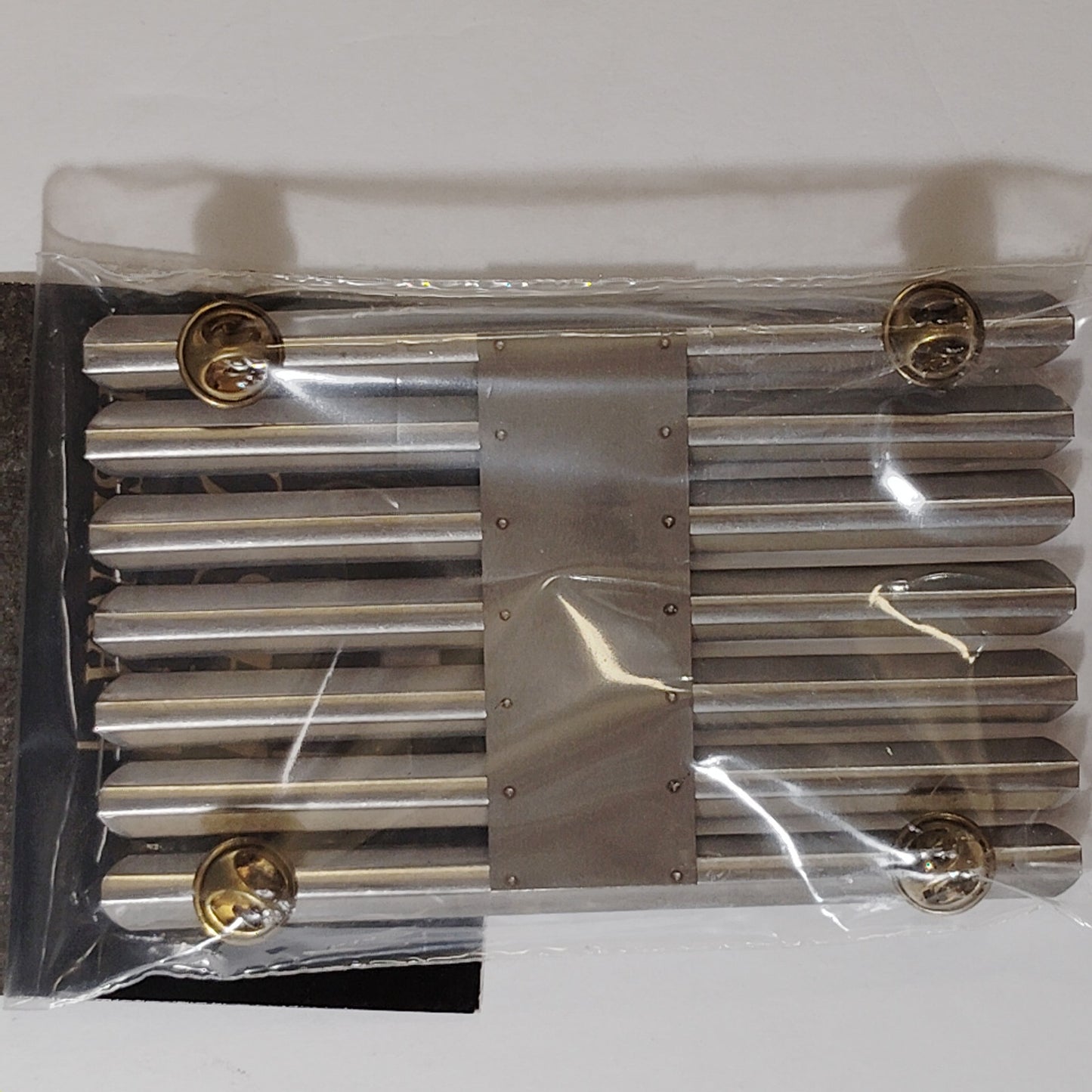 Mounting Rack Bar - 21 Ribbons (Centered w/  No Gap)  No-Shine Insignia