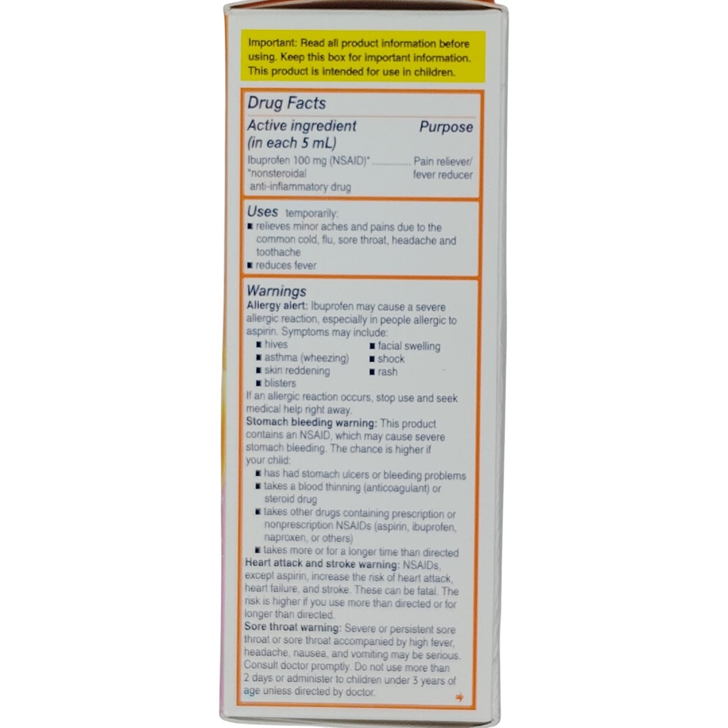 Children’s Motrin Oral Suspension – Bubble Gum – 4 oz. – Exp. 10/31/2026