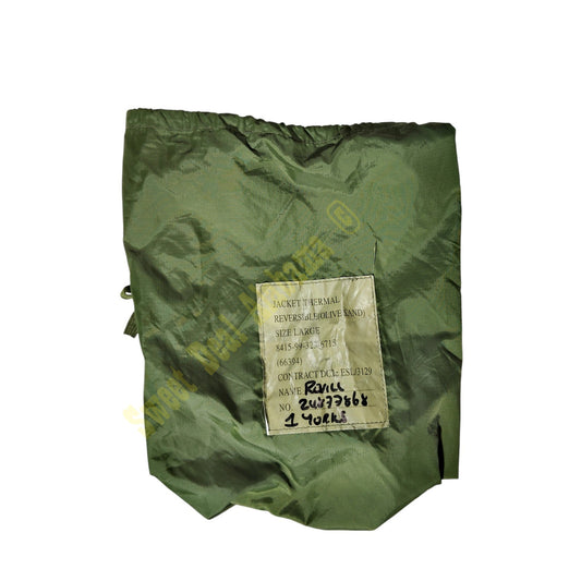 British Military - Bag used for Thermal Jacket, 12" x 5" x 4" (Bag Only), ODG