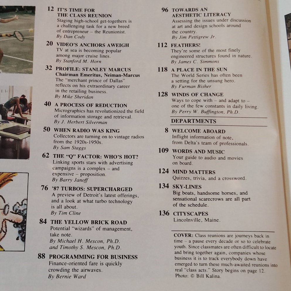 Delta SKY In-Flight Magazine October 1986 - World Series, Turbos, Radio History