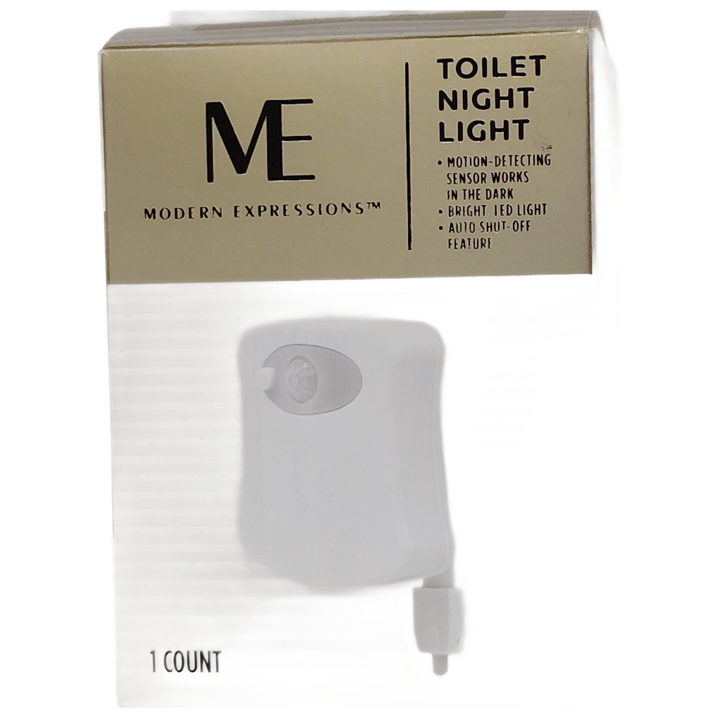 Modern Expressions Toilet Night Light – Motion Sensor LED, Auto Shut-Off