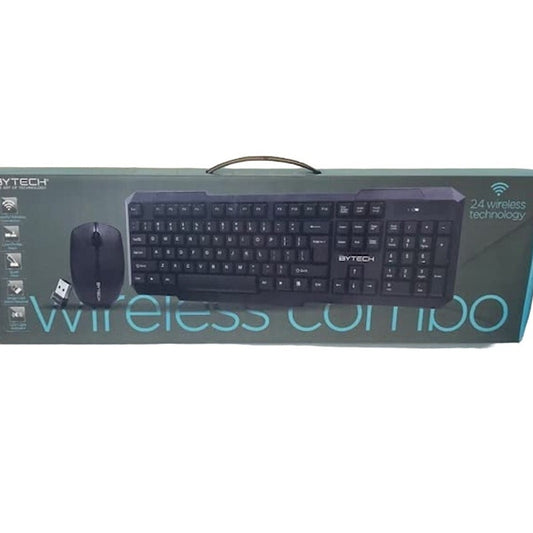 BYTECH BYKBWS100BK BYTECH Wireless Keyboard & Mouse Combo Bundle