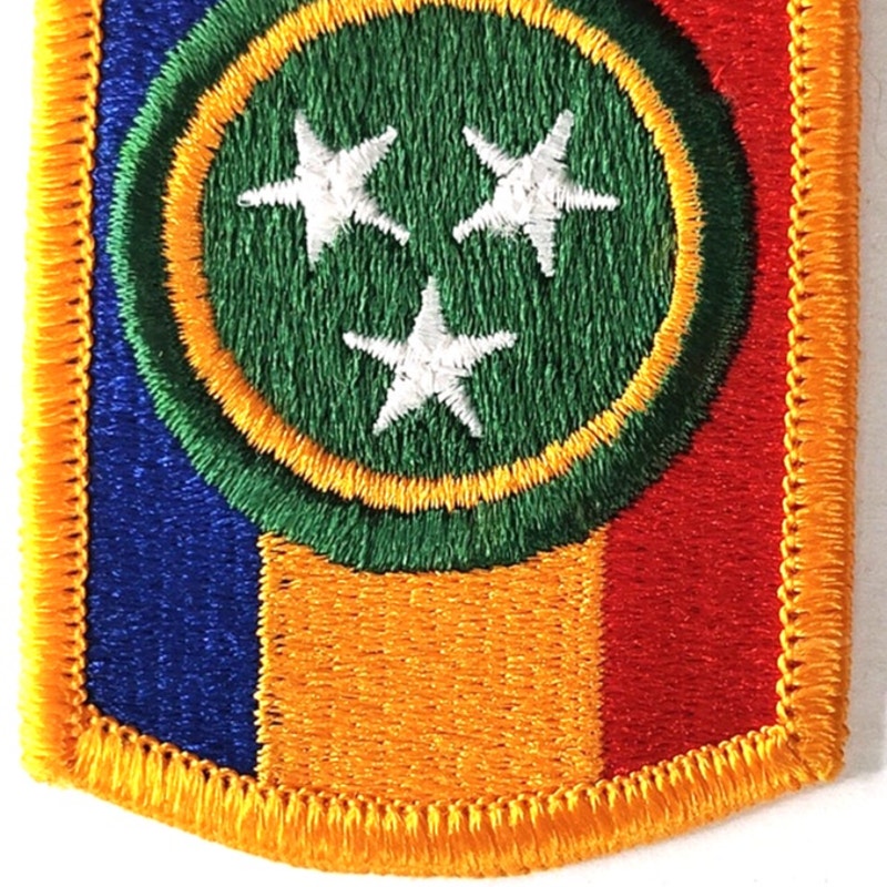 US Army 30th Armored Brigade Novelty Patch Full Color 3" × 2" Sew‑On Embroidered