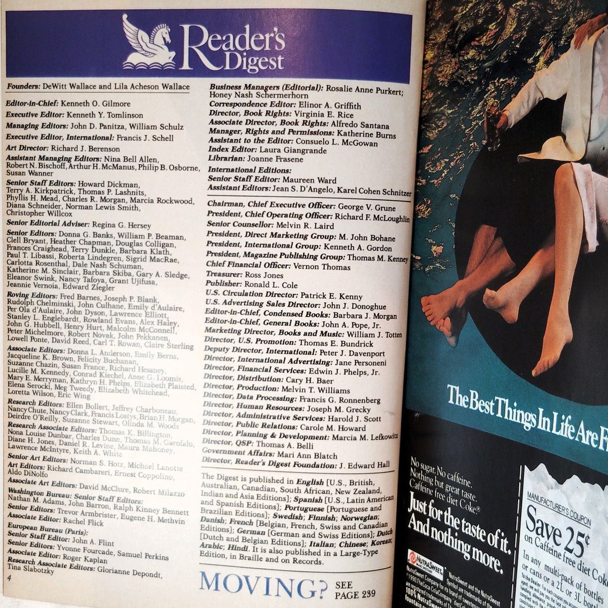 Reader's Digest Magazine March 1990 Vintage Lucille Ball Cover Issue