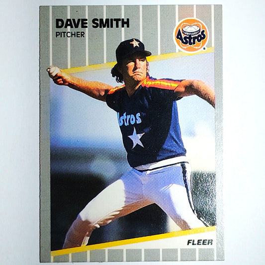 1989 Fleer Dave Smith #369 Houston Astros Pitcher - All-Star Closer VG/EX