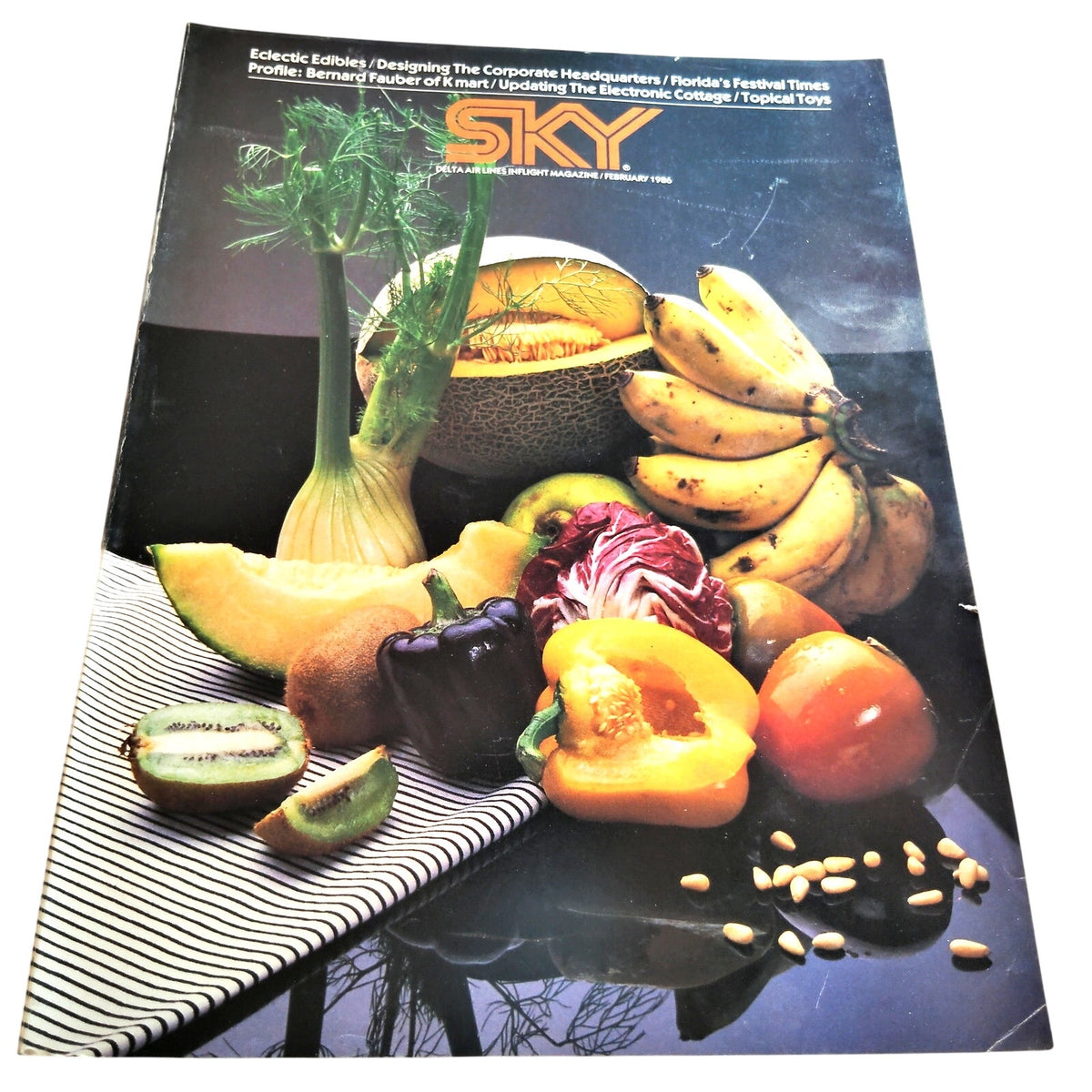 Delta SKY In- Magazine - February 1986 - KMart, Toy Fair, Air Force Academy