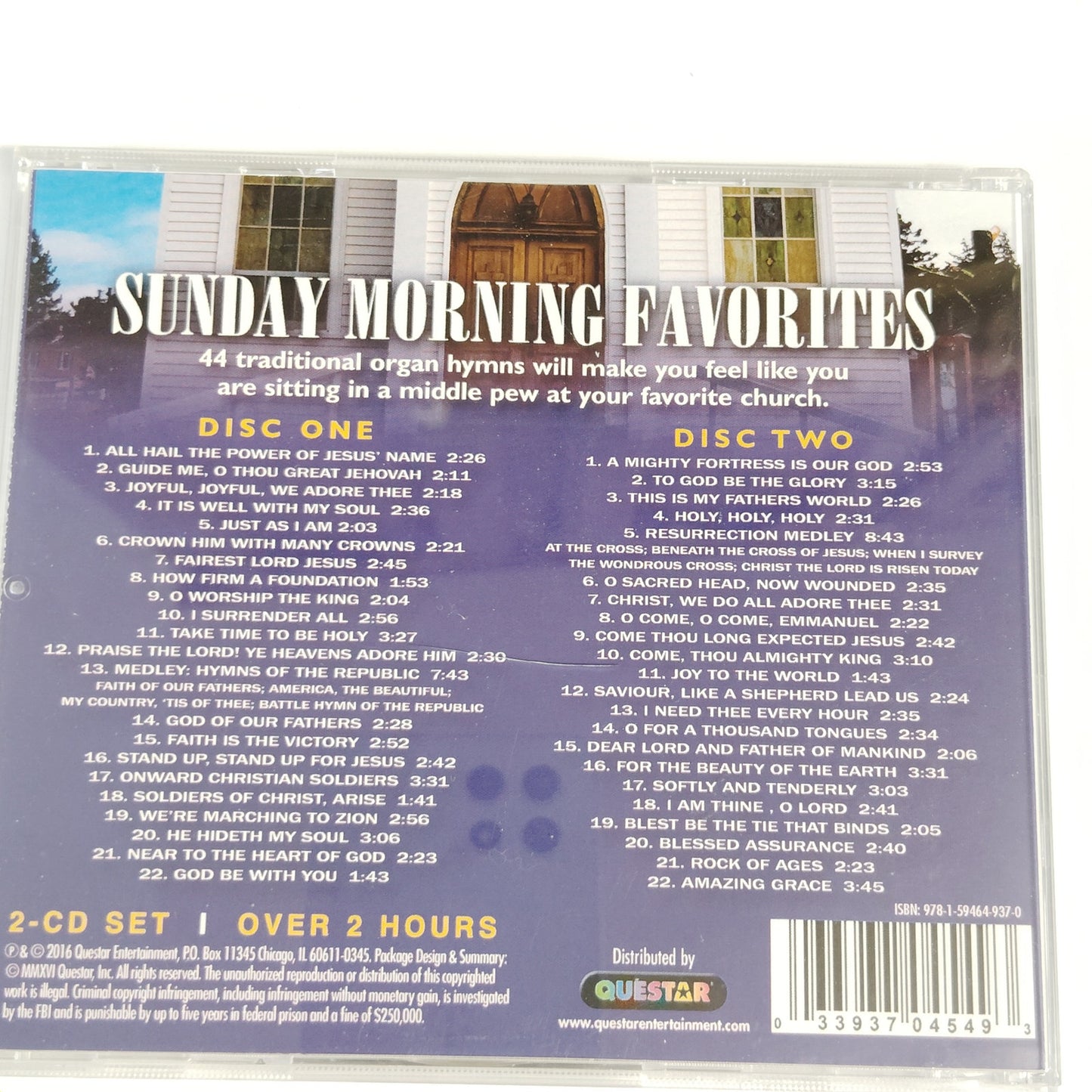 Sunday Morning Favorites 2‑CD Set 44 Traditional Church Organ Hymns